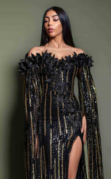 2 of 2 MNM Couture K4191 Black