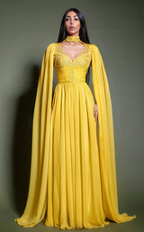 1 of 2 MNM Couture K4195 Yellow