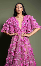 2 of 2 MNM Couture K4198 Fuchsia