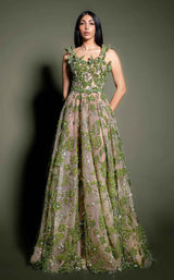 1 of 2 MNM Couture K4199 Green