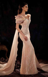 2 of 5 MNM Couture K4254 Beige