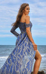 6 of 6 MNM Couture M1056 Blue
