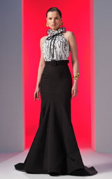 2 of 5 MNM Couture N0615 Black/White