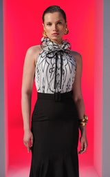 3 of 5 MNM Couture N0615 Black/White