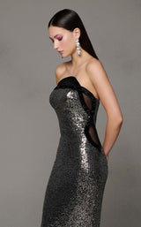 6 of 17 MNM Couture N0635 Silver