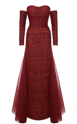 16 of 19 MNM Couture N0656 Burgundy