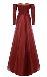 18 of 19 MNM Couture N0656 Burgundy