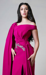 2 of 4 MNM Couture V02029A Fuchsia