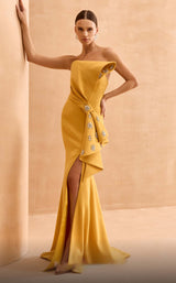1 of 4 MNM Couture V02031 Yellow