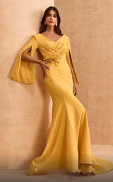1 of 4 MNM Couture V02044 Mustard