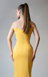3 of 4 MNM Couture V02051 Mustard