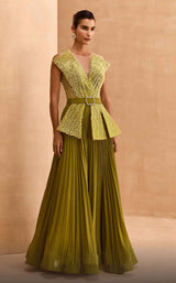 1 of 4 MNM Couture V07014 Green