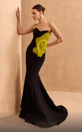 1 of 4 MNM Couture V07421 Black/Green