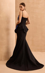 4 of 4 MNM Couture V07440 Black/Royal