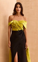 3 of 8 MNM Couture V07441 Black/Lime