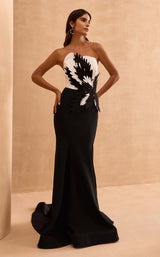 1 of 4 MNM Couture V07442 Black/White