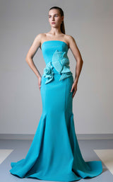 2 of 13 MNM Couture V07456 Turquoise