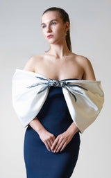 2 of 4 MNM Couture V07508 Navy/White