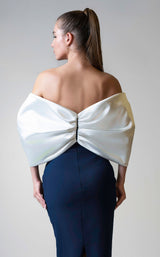 3 of 4 MNM Couture V07508 Navy/White