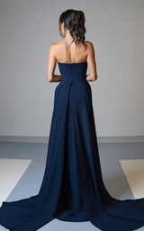 4 of 4 MNM Couture V07539 Navy Blue