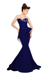 3 of 6 MNM Couture 2349 Royal Blue/White