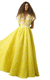 1 of 4 MNM Couture G0884 Yellow