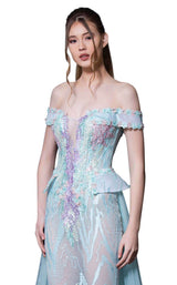 2 of 4 MNM Couture K3609 Blue