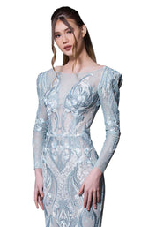 2 of 4 MNM Couture K3618 Blue