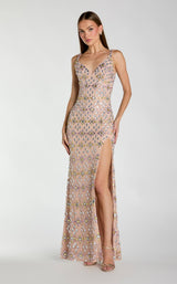 1 of 3 Mac Duggal 10155 Light Rose