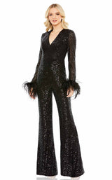 1 of 3 Mac Duggal 11581 Jumpsuit Black