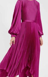 2 of 3 Mac Duggal 11638 Fuchsia