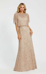 1 of 3 Mac Duggal 14523 Nude/Gold