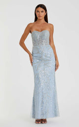 2 of 6 Mac Duggal 20544 Powder Blue