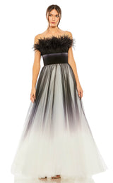 3 of 9 Mac Duggal 20557 Black-Ombre