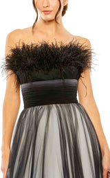 6 of 9 Mac Duggal 20557 Black-Ombre