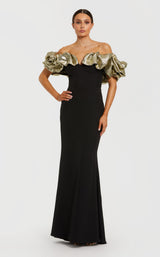 1 of 3 Mac Duggal 21157 Black/Gold