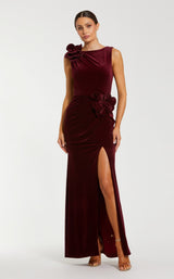 1 of 3 Mac Duggal 21163 Burgundy