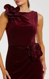 2 of 3 Mac Duggal 21163 Burgundy