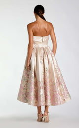3 of 3 Mac Duggal 21372 Champagne Multi