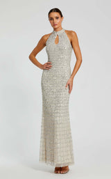 1 of 6 Mac Duggal 23018 Nude/Silver