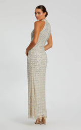 5 of 6 Mac Duggal 23018 Nude/Silver