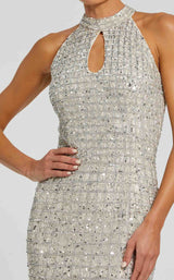 3 of 6 Mac Duggal 23018 Nude/Silver
