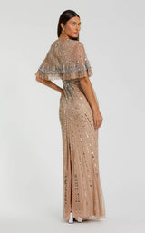 3 of 3 Mac Duggal 23044 Nude/Silver