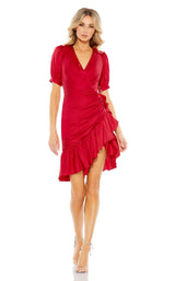 2 of 6 Mac Duggal 26928 Rusty-Red