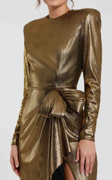 2 of 3 Mac Duggal 27206 Antique-Gold