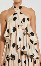 2 of 3 Mac Duggal 27540 Cream-Black