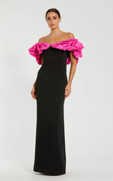 1 of 3 Mac Duggal 27669 Black/Hot Pink