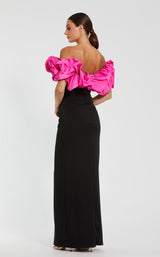 3 of 3 Mac Duggal 27669 Black/Hot Pink