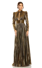 1 of 6 Mac Duggal 30758 Antique-Gold