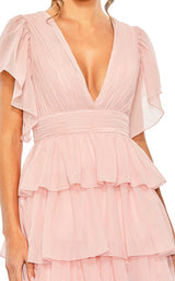 3 of 6 Mac Duggal 49595 Petal/Pink